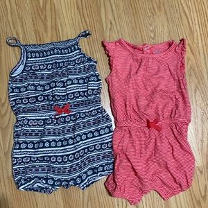 Carter’s two 18 months Rompers, good condition. Bundle and save! Make offer!